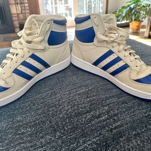 Adidas Originals Top Ten RB FZ6022 Men's Cream White/Blue Shoes Size 12 NR1451